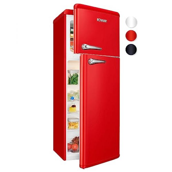 Bomann Doppeltür-Kühlschrank Retro-Style